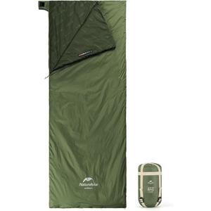 Naturehike Lightweight Compact Sleeping Bag, 59℉/32℉ Envelope Ultralight Backpacking Sleeping Bag Portable, Waterproof with Compression Sack for Cold&Warm, Camping, Traveling, Hiking, XL