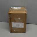 Simple Designs LT2080-BLK Mini Bocksbeutal Concrete Table Desk Lamp with Tapered Drum Fabric White Shade, Black (Pack of 12)