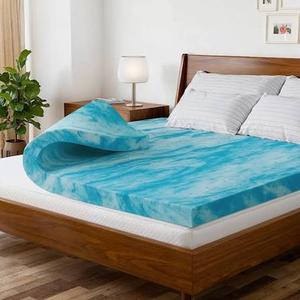 3 Inch Full Memory Foam Mattress Topper - Cooling Gel Mattress Pad Cooling Gel Infused Bed Topper, Soft Ventilated Mattress Pad for Pressure Relief & Pain-Free Sleep, CertiPUR-US & Oeko-TEX,  Full 54"× 75"