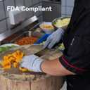 2 x ANDANDA Cut Resistant Gloves, Safety Chef Gloves for Cutting for Oyster Shucking, Fish Fillet Processing, Wood Carving, Grey (X-Large)