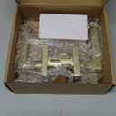 Mega Handles Schein Privacy Door Handle - 1 Pack Interior Reversible Gold Door Handle, Heavy Duty Bed & Bath Door Handles with Privacy Door Lock, Fits All Standard Doors - Satin Brass