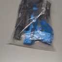 2Pcs Electric Water Gun for Kids Adults,Automatic Squirt Gun with Flashing Muzzle, 26FT Range, Leak-Proof Rechargeable Water Blaster for Summer Pool Beach Water Fights (Black+Blue)