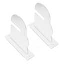 4 Pcs Acrylic Skateboard Wall Mount Rack Horizontal Holder for Skateboard and Snowboard Storage Space Saving Display for Home and Garage Decor, Wooden Rack