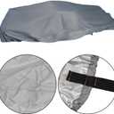 Outdoor Waterproof Heavy Duty Boat Cover (420D) Replacement for Pedal Boat Cover Grey 115L x 80W N-F8-026168-S
