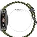 2 Pack Ocean Bands Compatible with Samsung Galaxy Watch Ultra 47mm (2025/2024) Women Men, Adjustable Breathable Silicone Strap for Galaxy Watch Ultra Bands (Black/Army Green)