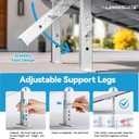 LEMNISCATE Portable Wheelchair Ramp 6FT, Non-Slip Aluminum Handicap Ramp with Handle, Folding Wheel Chair Ramps for Homes Steps, Stairs, Entry, Threshold, Doorways, Scooter, 800LBS Capacity