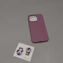 ORNARTO Compatible with iPhone 16 Pro Case 6.3", Slim Liquid Silicone 3 Layers Soft Gel Rubber Shockproof Protective Cover with Anti-Scratch Microfiber Lining-Lilac Purple