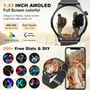Smart Watch for Men Women Fitness: Make Answer Call Waterproof Digital Mens Watches Running Pedometer Smartwatch Android Phone iPhone Samsung Compatible Sleep SpO2 Heart Rate Monitor Step Tracker