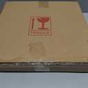 ZOOFOX Vintage Vanity Desk Table Mirror, 11.8" x 9.6" Arched Antique Makeup Mirror with Full Wooden Frame, Small Standing Carved Baroque Mirror for Living Room, Bedroom Dresser, Desktop Decor