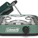 Coleman Cascade 18 1-Burner Camping Stove, Portable Cooktop with 8000 BTUs & Matchless Lighting, Fits 12-Inch Pan, Great for Outdoor Cooking, Camping, Tailgating, Grilling, BBQs, & More