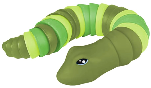 Plastic Snake Toy with Wiggle Movement & Plastic Harmonica Music Toy Instrument  & Bouncing Baseball & 2 Pieces Pickleball Balls