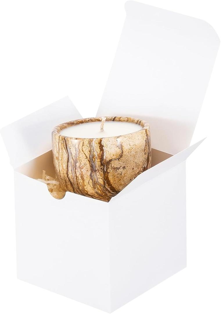UnicoPak 10 Pack 4x4x4 Gift Boxes Bulk White Small Gift Boxes for Ornaments, Candles, Mugs, Crafting, Treat, Ideal for Birthday Christmas Party Homemade Business