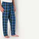 Amazon Essentials Men's Cotton Poplin Straight-Fit Pajama Pants with Drawstring Elastic Waist (Blue, M)