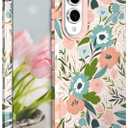 Hocase for Samsung Galaxy S25 Edge Case, Pink Flowers