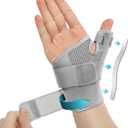 Thumb Splint Brace for Men & Women, Thumb Spica Support for Tendonitis, CMC Joint Repetitive Injuries, Thumb Pain Relief, Thumb Brace for Right & Left Hand - Universal Size,Gray (1 PC(Gray))