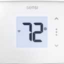 Sensi Lite Smart Thermostat, Programmable, WiFi, Easy DIY, Works With Alexa, ENERGY STAR Certified, ST25W, Most Systems C-Wire Not Required, C-Wire needed with Heat/Cool Only & Heat Pump System -White