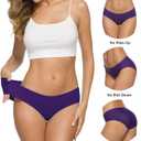 ALTHEANRAY Women’s Seamless Hipster Underwear No Show Panties Soft Stretch Bikini Underwears Multi-Pack (S)
