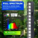 Barrina T5 Grow Lights, 2FT 80W(8 x 10W) Black Cover, LED Plant Growing Lamp for Indoor Plants, Full Spectrum Grow Light Strip with Switch, Magnetic Installation, Plug and Play, 5000K White, 8 Packs
