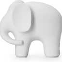 Modern Simple Ceramic White Elephant Living Room Home Office Decoration (Small White Elephant)