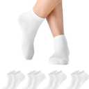 Ankle Socks for Women Low Cut Womens Socks 4 Pairs
