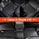 7 PCS for Mazda CX5 Floor Mats 2025 2024 2023 2022 with Cargo Liners Backrest Mat, Full Set Back Seat Cover Protector All Weather Trunk Front Rear Automotive Car Rubber Carpet Mat CX-5 Accessories