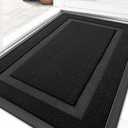 OLANLY Front Door Mat Outside 29.5x17, All-Season Heavy-Duty Rubber Doormat
Jet Black, Absorbent, Stain Fade Resistant, Waterproof Non-Slip Backing, Low-Profile Indoor Outdoor Floor Mat for Entryway