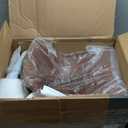 DUMOS 26 Inch Counter Height Bar Stools Set of 2, Modern Faux Leather High Barstools with Back and Metal Leg, Bar Chairs for Kitchen lsland, Brown