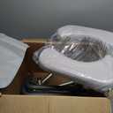 Raised Toilet Seat, 350LB Stand Alone Homecare Commode Bathroom Assist Frame for Elderly, Handicapped, Disabled, Adjustable Height, Padded Seat