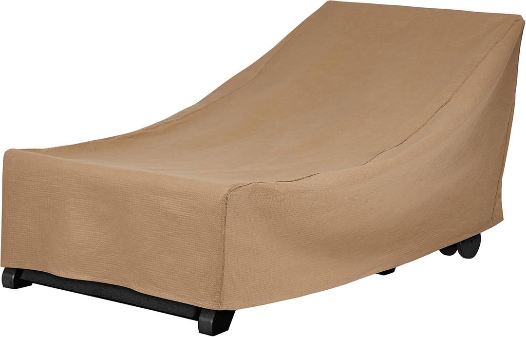 DUCKCOVERS Essential Water-Resistant 66 Inch Chaise Lounge Chair Cover, Chaise Lounge Covers Outdoor