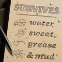 Rite in the Rain Weatherproof Top Spiral Notebook, 3 x 5, Brown and Tan Plaid Cover, Universal Pattern, 3 Pack (No. PL435-3)