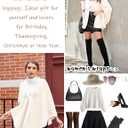 Ekouaer Flannel Faux Poncho for Women Lightweigh Blanket Warm TV Shawl Winter Coat Sweater Cape