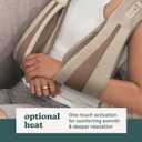 Homedics Shiatsu Deluxe Neck & Shoulder Massager with Heat, 3 Speeds, Changes Direction, Muscle Kneading for Back, & Legs, Portable, Convenient Straps, Thera-P, Beige