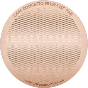 6 x Filter for use in AeroPress Go/AeroPress Coffee Makers - Disc Fine - Reusable - Premium Coated Stainless Steel (Rose Gold, Metal) - Brew Tips Included
