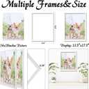 14x18 Picture Frame Set of 2, White Photo Frames High Transparent Wall Gallery Desktop Horizontal Vertical for Canvas Collage Photo Poster Certificate 14 x 18 inches