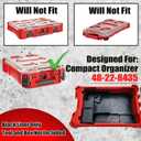 M12 Jigsaw Insert and Liner for Milwaukee Compact Organizer