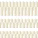 HTTBEIZI 72 Pcs Ivory Pillar Candles Bulk Set | Unscented Dripless Smokeless Wax Candles | 3 Assorted Sizes: 2x3, 2x4, 2x6 for Wedding Centerpiece, Hurricane Vases, and Home Decor