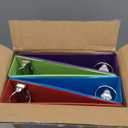 Cardinal 3 Ring Binders, Binders for School and Office, Durable 2 Inch Binder with Round Rings, Holds 475-Sheets, ClearVue Covers, Non-Stick, PVC-Free, Assorted Colors, 4 Pack (29311)