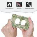 Decorative Outlet Covers with Vintage Wildflowers & Daisies on Light Green Background Design 1 Gang Duplex Light Switch Cover Plate Unique Wall Plates Switchplate Cover