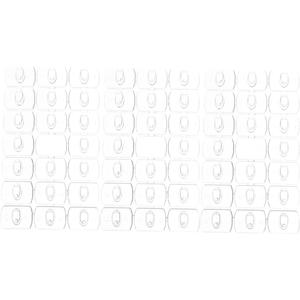 Wakauto 3sets 20pcs Transparent Removable Mini Wall Hooks Punch Adhesive Clips for Hanging Decorative String Lights Necklaces and Accessories for Organizing Without Damage 20pcs*3