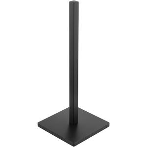 JQK Toilet Paper Storage Stand Matte Black, 304 Stainless Steel Tissue Reserve Holder Square 3/4 Rolls Dispenser for Bathroom, TPS240-PB