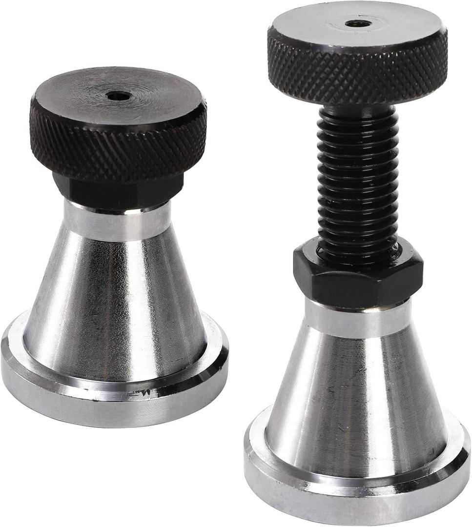 Yarlung 2 Pack Adjustable Screw Jack, Machinist Jack Post Height 2.75" to 4.25", Heavy Duty Screw Jack Stands for Leveling Work, Milling Drilling Machines