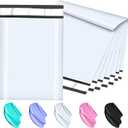 Poly Mailers 10x13 Inch 200 Pcs, White Shipping Bags, Mailing Envelopes with Self Seal Adhesive Strip, Waterproof and Tear-Proof Poly Bags for Non-Fragile Items.