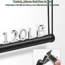 Hanging Closet Rod Clothes 48'' Black Closet Extender Hanging Rod Stepless Height Adjustment Heavy Duty