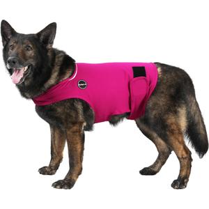 Dog Anxiety Jacket, Skin-Friendly Dog Calming Shirt - Dog Coat for Thunder, Fireworks, Vet Visits and Separation - Keep Pet Calm Without Medicine & Training, Anti Anxiety, Rose, Small