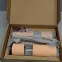 LARS NYSM Salt and Pepper Grinder Set Manual, Stainless Steel Salt and Pepper Mills with Adjustable Ceramic Grinder I Design Spice Shakers (Creamy Peach)