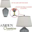 2 x Aspen Creative 24029-11, Sphere Finial for Lamp Shade, Steel in Brass Plated Finish, 1" Height, (1 Pack)