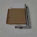 Toilet Paper Holder Stand, Free Standing Toilet Paper Roll Holder with Reserve for Bathroom, Stainless Steel DECLUTTR (Nickel)