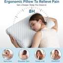 Neck Pillow Memory Foam Contour Pillow for Pain Relief Cervical Pillow for Sleeping, Orthopedic Pillow for Neck and Shoulder Pain, Ergonomic Pillow for Side Back Stomach Sleeper-Soft