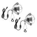 Simple Deluxe Adjustable Clamp Lamp with 10.5" Aluminum Reflector and Bulb Guard, 250W E26 Socket (Bulb Not Included), 6ft 18/2 SJT Cord,Silver