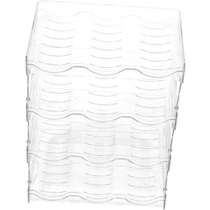 Stackable Water Bottle Holder Portable Multi-Layer Desktop Organizer Detachable Kitchen Storage Rack for Home and Travel Plastic Compact Design